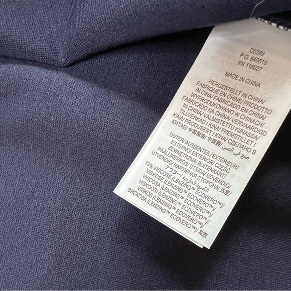 Boden V-Neck Jersey Tea Dress Navy Blue 8 Long Tall 8L NEW - Picture 4 of 5